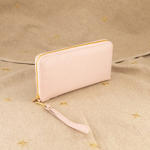 Genuine Leather Travel Wallets - Made in South Africa with Custom Personalisation - Ballet Pink