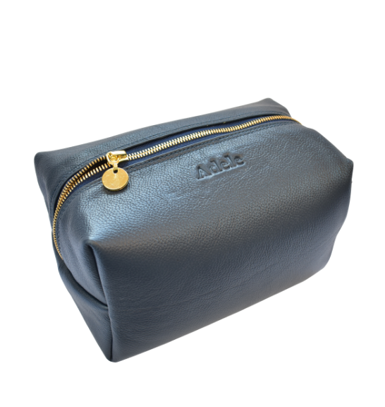 Genuine Leather Toiletry Royal Navy Toiletry bag- Made in South Africa with Personalisation