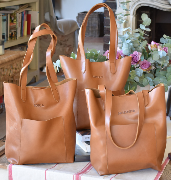 Genuine Leather Toffee Holdall Tote Bag Made in South Africa