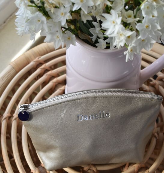 Genuine Leather Half Moo Make Up:Cosmetic Bag - Made in South Africa3