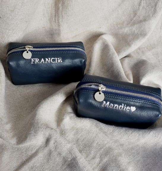 Genuine Leather Small Loaf Make Up:Cosmetic Bag - Made in South Africa20