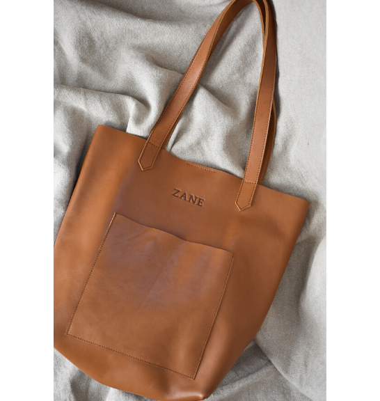 TOFFEE Medium Holdall Tote Genuine Leather, Made in South Africa1
