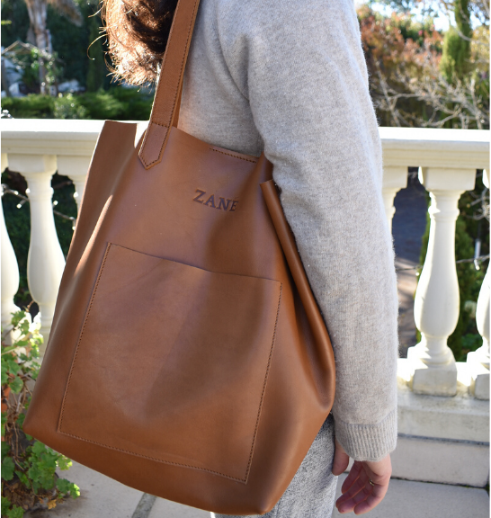 TOFFEE Medium Holdall Tote Genuine Leather, Made in South Africa5