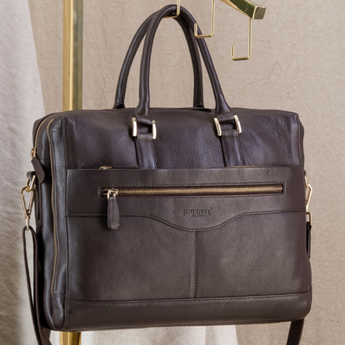Genuine Leather Sleek Laptop Bag Bag- with custom personalisation Journey South Africa