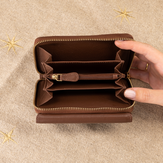 Journey Mini Purse - Genuine Leather with Personalisation